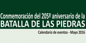 afiche conmemoracion batalla de las piedras