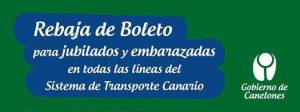 rebaja de boleto - jubilados y embarazadas - canelones