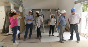 autoridades visitaron obras centro cultural las piedras
