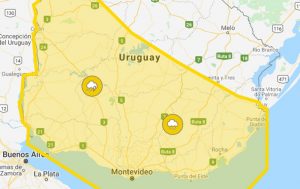 Alerta amarilla INUMET - 26-8