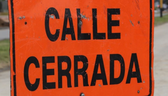 Cartel Calle Cerrada