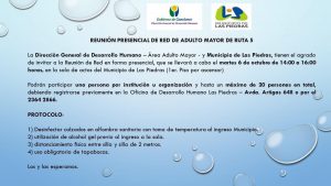 Reunion presencial de red de adulto mayor de ruta 5