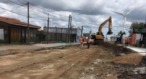 inicio de obra en calle Blandengues