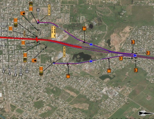 plano desvio ferrocarril central en las piedras