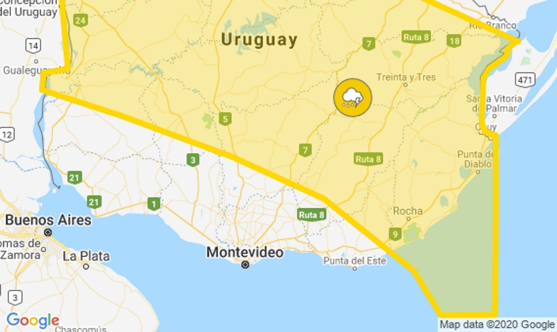 Alerta amarilla - 30-12-2020