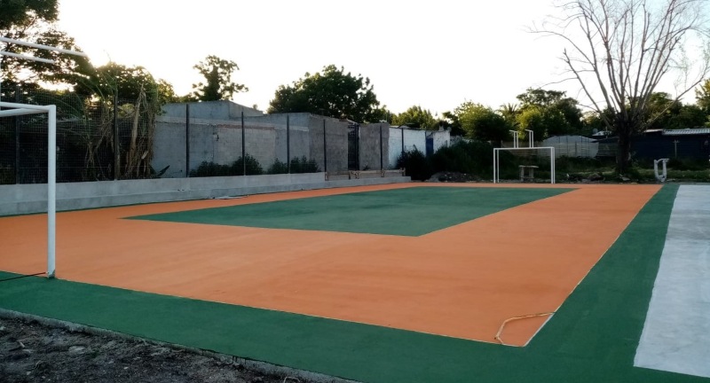 construccion cancha complejo minga