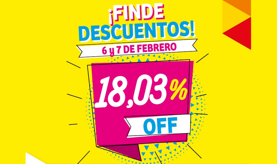fin de semana de descuentos - 6 y 7 de febrero - las piedras shopping