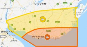 Alerta amarilla - INUMET - 11-04-2021