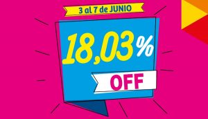 3 al 7 de junio - descuento - las piedras shopping