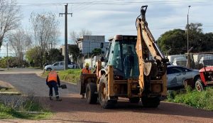 obras viales en las piedras