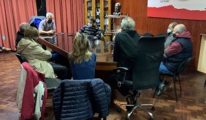 reunion feriantes calle pilar cabrera y municipio