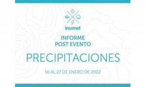 informe post evento de precipitaciones INUMET
