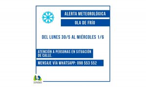 ola de frio en las piedras